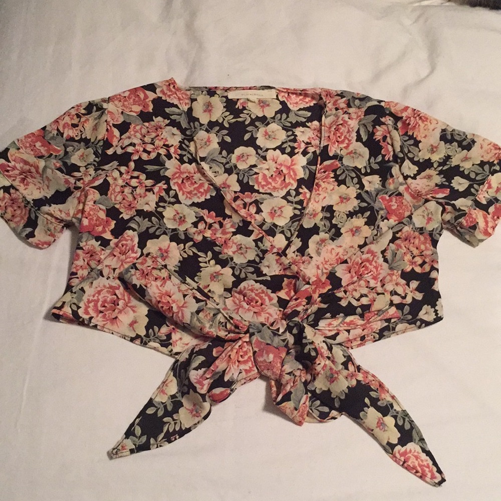 Wrap crop top